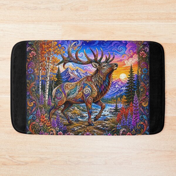 Item preview, Colorful Elk designed and sold by PaintedbyCarol.
