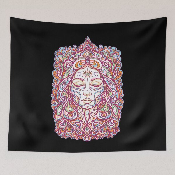 Item preview, trippy festival hippie psychedelic mushroom tie designed and sold by LuminOrb.