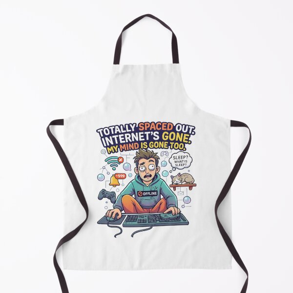 Item preview, No Internet Brain Melt Funny Vector Graphic designed and sold by Dinaelsherkawy.