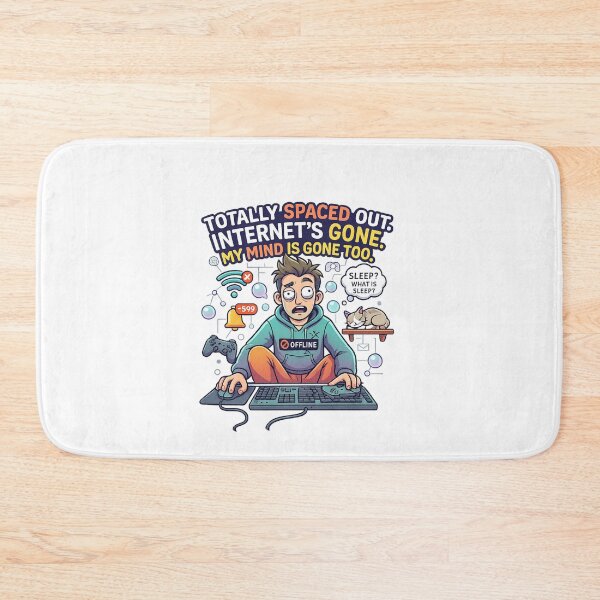 Item preview, No Internet Brain Melt Funny Vector Graphic designed and sold by Dinaelsherkawy.