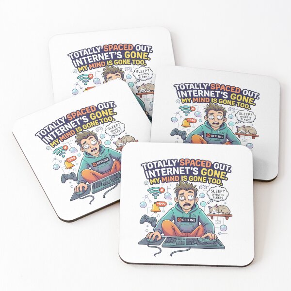 Item preview, No Internet Brain Melt Funny Vector Graphic designed and sold by Dinaelsherkawy.