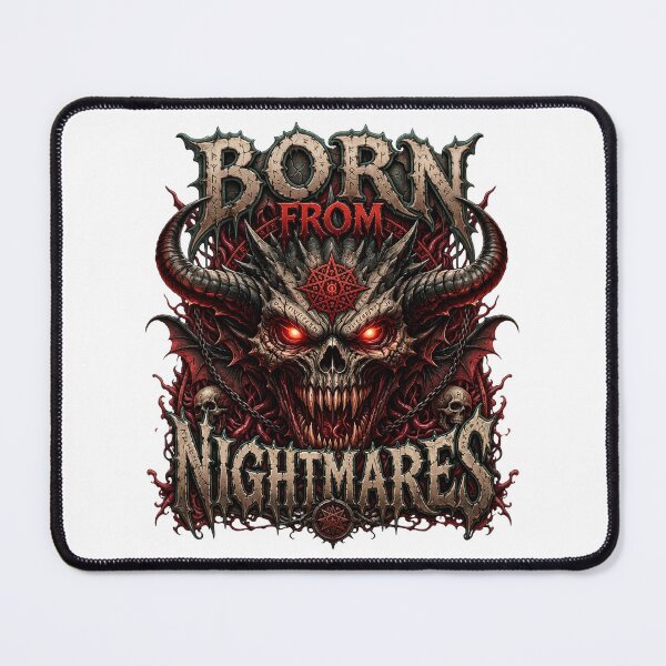 Item preview, Born From Nightmares Demon Skull. designed and sold by HorrorInkStudio.
