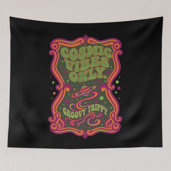 Item preview, trippy festival Cosmic Vibes Only Groovy Trippy designed and sold by LuminOrb.