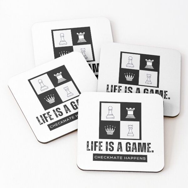 Item preview, Life Is A Game Checkmate Happens Chess Graphic designed and sold by LoudVictory.