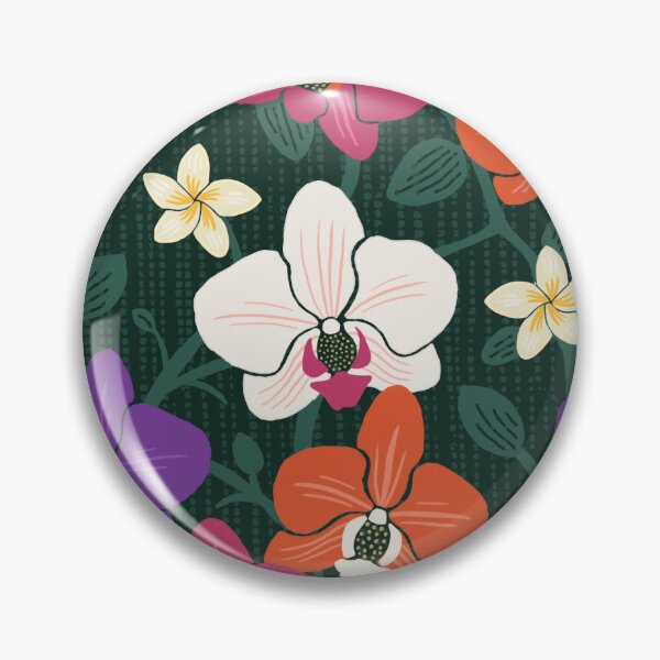 Artikelvorschau, Tropical Orchids & Frangipani - Vibrant Island Floral entworfen und verkauft von colorofmagic.
