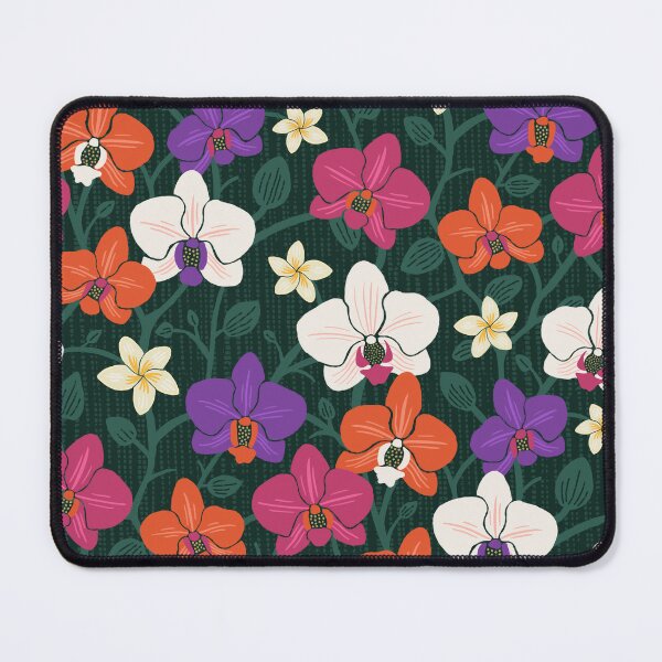 Item preview, Tropical Orchids & Frangipani - Vibrant Island Floral designed and sold by colorofmagic.