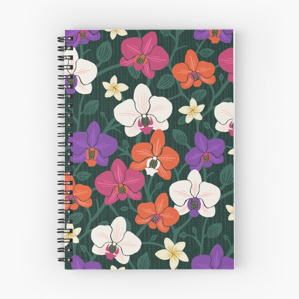 Item preview, Tropical Orchids & Frangipani - Vibrant Island Floral designed and sold by colorofmagic.