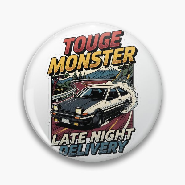 Item preview, Retro Touge Monster Late Night Delivery JDM Drift Car designed and sold by EKHOAISTORE.