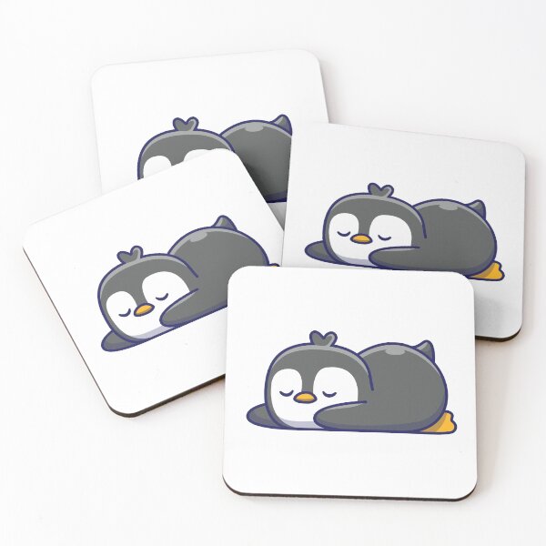 Item preview, Sleepy Kawaii Penguin Resting designed and sold by debbiebento.