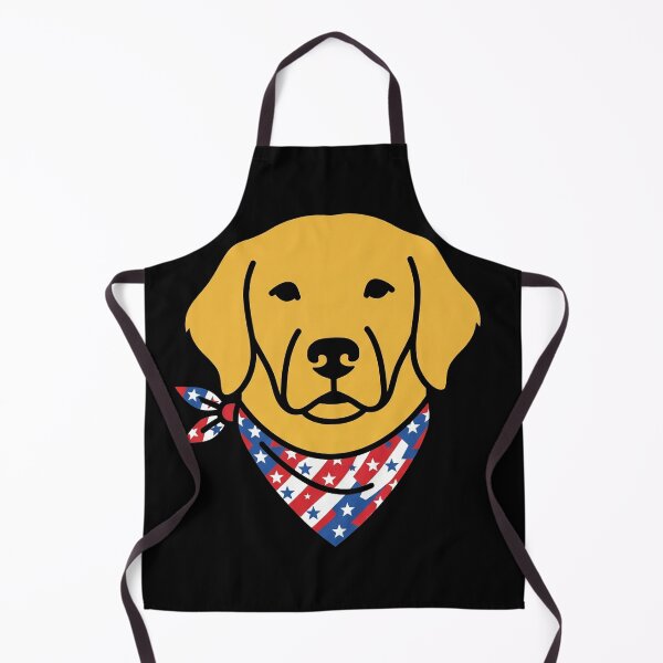 Item preview, Patriotic Golden Retriever American Flag Bandana July 4th designed and sold by TeNovaStudio ⭐⭐⭐⭐⭐.