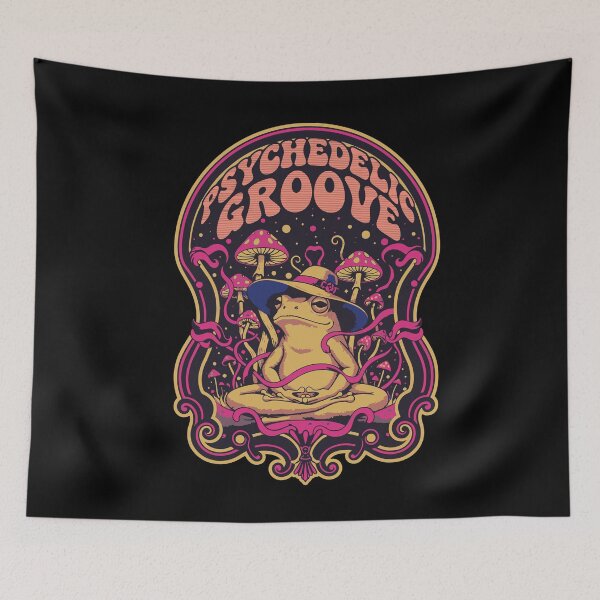 Item preview, trippy festival Groove hippie Frog rave designed and sold by LuminOrb.