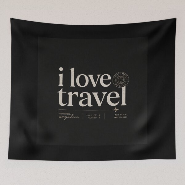 Item preview, I love travel designed and sold by GraficDesigners.
