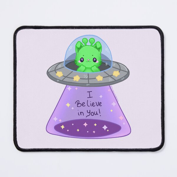 Item preview, Kawaii Alien Cat-bunny - Affirmation designed and sold by BookWyrmsTrove.