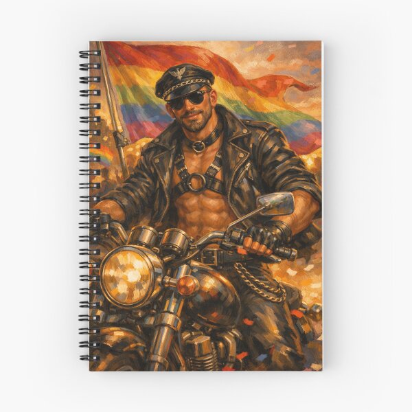 Item preview, Gay Leather Daddy Pride Flag Biker Leder Pride Graphic Design designed and sold by ItsAKinkThing.