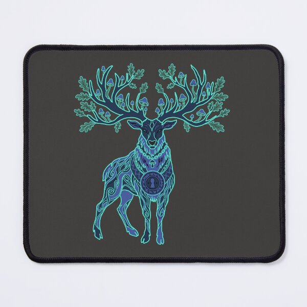 Item preview, Deep Woods Magic Stag and Mushrooms  designed and sold by LeshanArtUA.