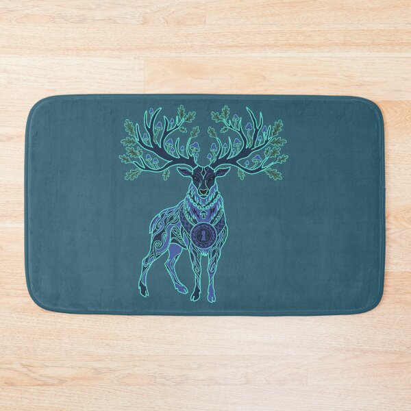 Item preview, Deep Woods Mystic Stag Mushroom Folk Art  designed and sold by LeshanArt.