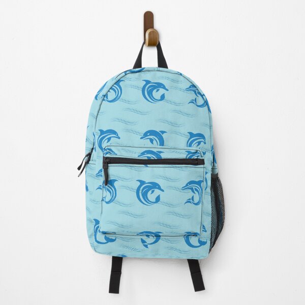 Item preview, Seamless pattern with dolphins in waves designed and sold by AlicinaM.