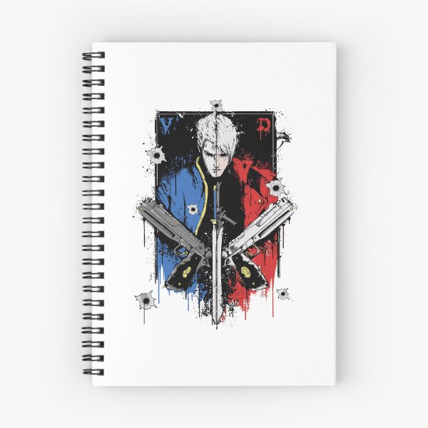 Item preview, Devil May Cry Dante Vergil Portrait Grunge Anime designed and sold by phoebelevine.