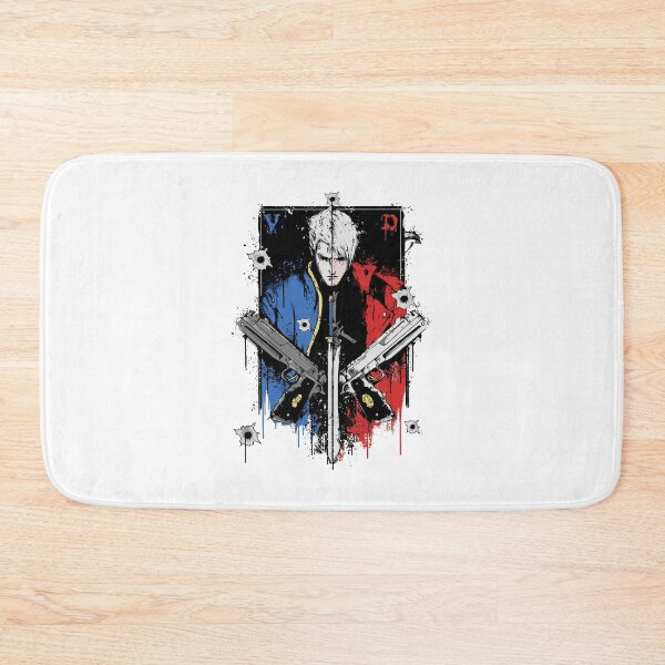 Item preview, Devil May Cry Dante Vergil Portrait Grunge Anime designed and sold by phoebelevine.
