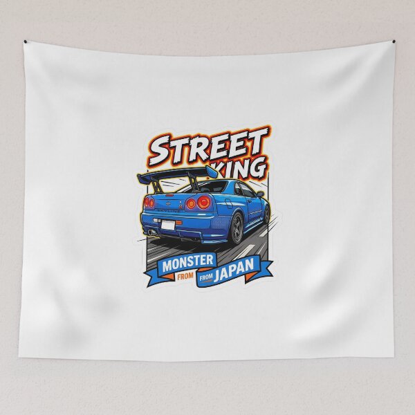 Item preview, Aggressive Street King Monster From Japan JDM Car Art designed and sold by EKHOAISTORE.