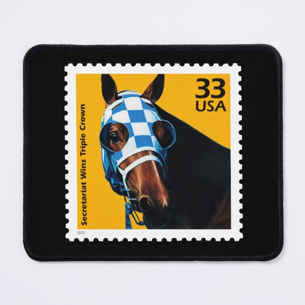 Item preview, Famous racehorse Secretariat on American postage stamp designed and sold by Schulz Lightprint Studio.