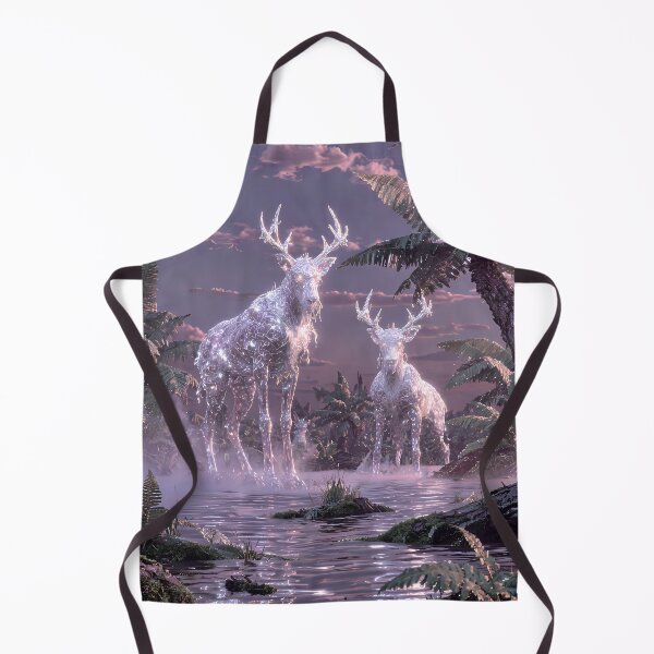 Item preview, Magical deer encounter in a flash of light: Mystical forest moment of power designed and sold by VoidVeilStudio.
