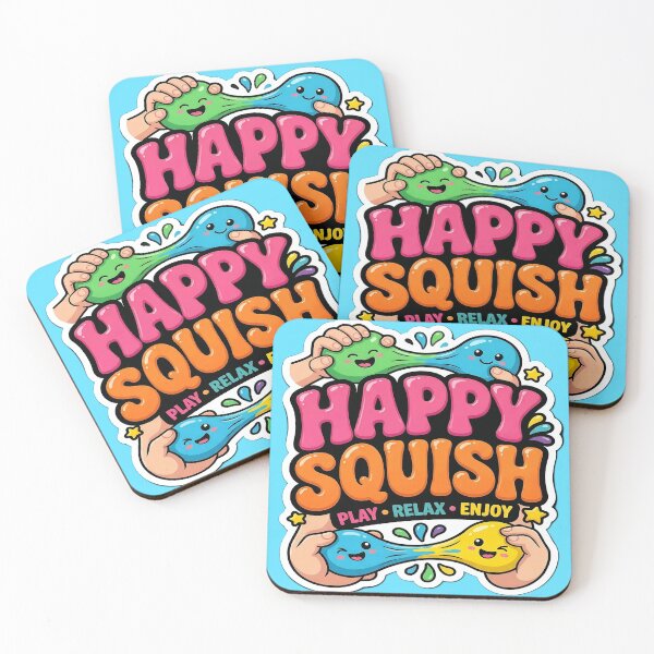 Item preview, Needoh Happy Squish Slime Toy Design – Cute Kawaii Stress Relief Play Relax Enjoy Sticker designed and sold by Bhaskar Digital Art.