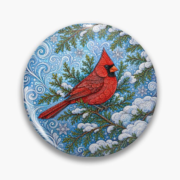 Item preview, Cardinal in the Snow designed and sold by PaintedbyCarol.