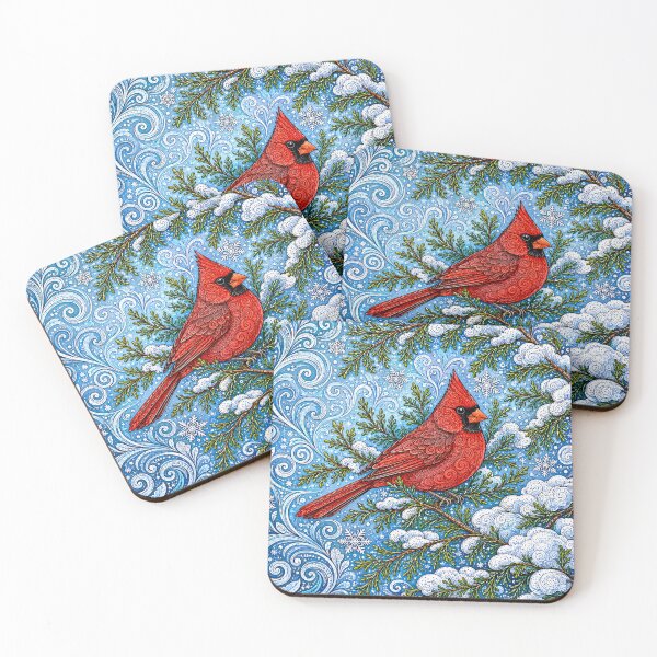 Item preview, Cardinal in the Snow designed and sold by PaintedbyCarol.