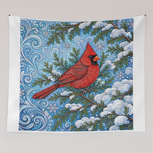 Item preview, Cardinal in the Snow designed and sold by PaintedbyCarol.