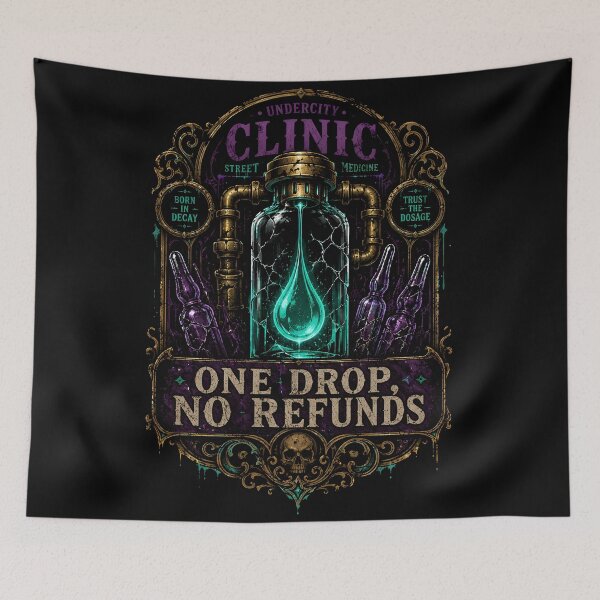 Item preview, Undercity Shimmer Clinic Label designed and sold by agearb.