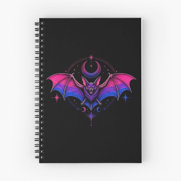 Item preview, Bisexual Pride Gothic Bat Moon Alternative Queer Artwork designed and sold by ArcanePrintsxo.