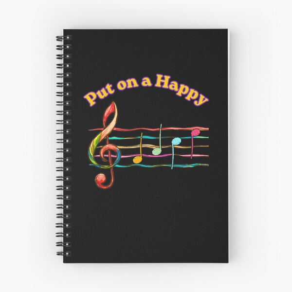 Item preview, Put on a Happy Face Colourful Treble Clef Music Notes Music Lover Musician Teacher Humor designed and sold by Ceramic Scripture.