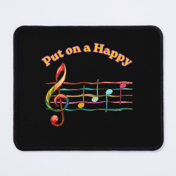 Item preview, Put on a Happy Face Colourful Treble Clef Music Notes Music Lover Musician Teacher Humor designed and sold by Ceramic Scripture.