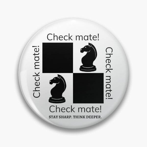 Item preview, Minimalist Check Mate Statement Quote Typography designed and sold by LoudVictory.