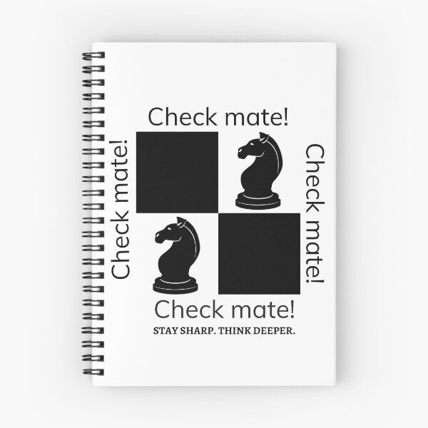 Item preview, Minimalist Check Mate Statement Quote Typography designed and sold by LoudVictory.