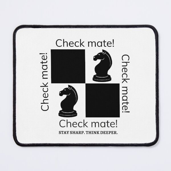 Item preview, Minimalist Check Mate Statement Quote Typography designed and sold by LoudVictory.