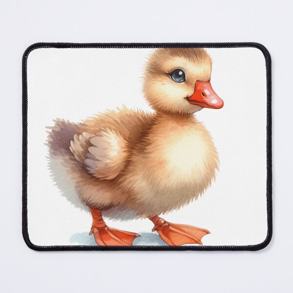 Item preview, Cute Fluffy Baby Duckling Whimsical Illustration designed and sold by LunaPixelStudio.