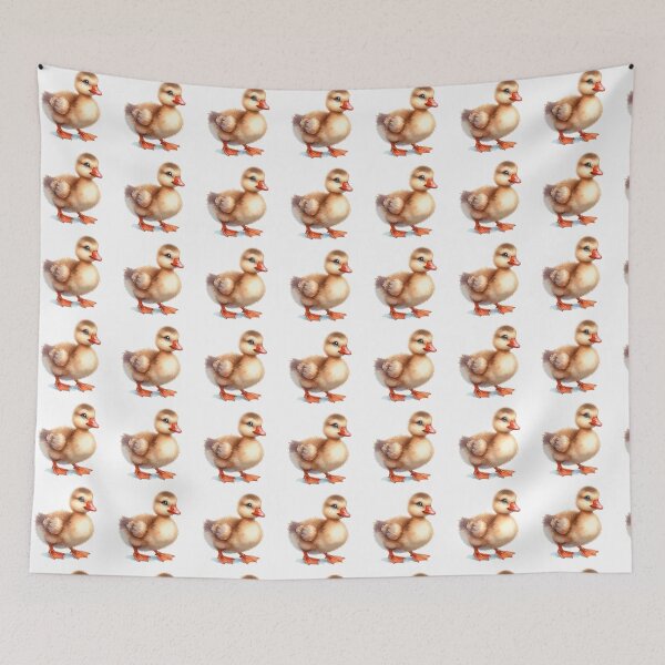Item preview, Cute Fluffy Baby Duckling Whimsical Illustration designed and sold by LunaPixelStudio.