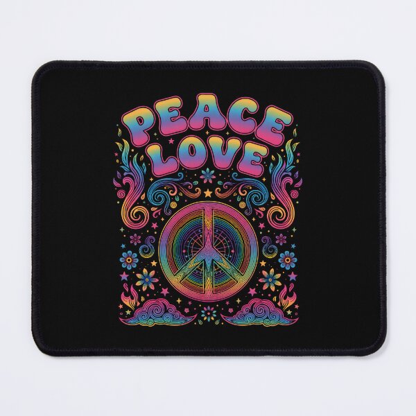 Item preview, Hippie Music Trippy Peace Sign Rave PEACE LOVE designed and sold by LuminOrb.