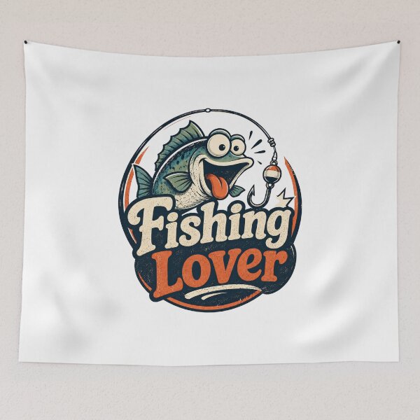 Item preview, Fishing Lover Retro Vintage Funny Cartoon Fish Gift designed and sold by Sitred123.