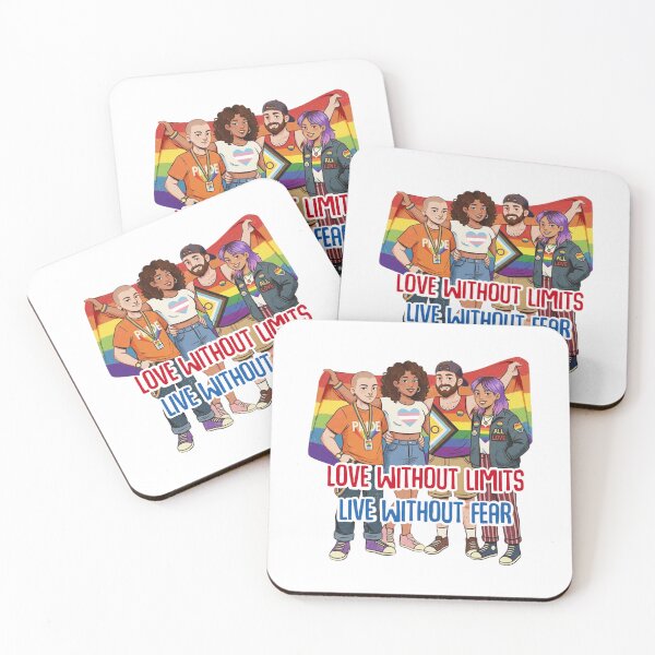 Item preview, Love without limits Live without fear Happy Pride Month Celebration 2026 rainbow LGBTQIA  designed and sold by Smuchie.