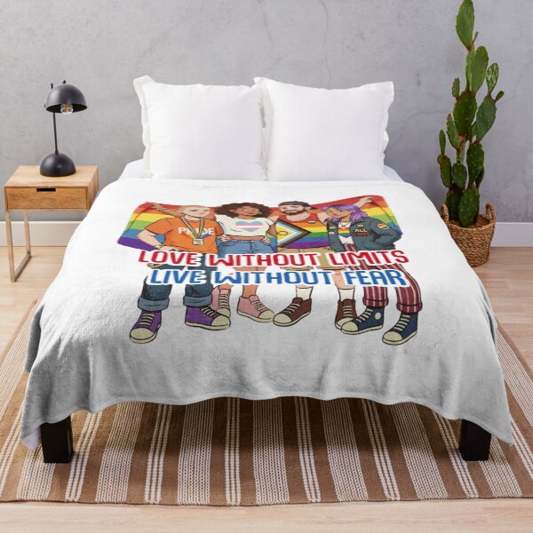 Item preview, Love without limits Live without fear Happy Pride Month Celebration 2026 rainbow LGBTQIA  designed and sold by Smuchie.