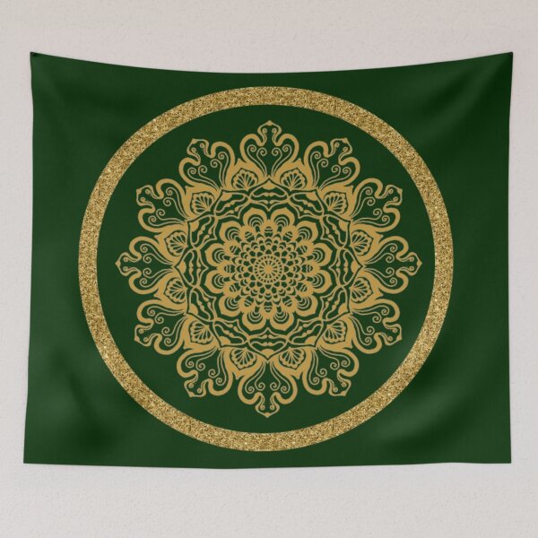 Item preview, Golden | Mandala | Luxury | Geometric | Ornate | Spiritual | Boho | Art designed and sold by Rawafi Art Studio.