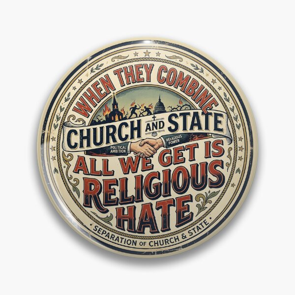 Item preview, When They Combine Church and State designed and sold by irregulargoods.