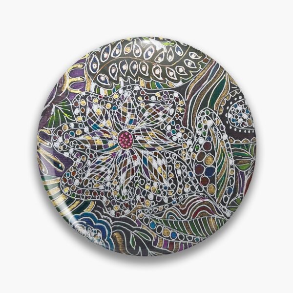 Item preview, Black Intricate Garden Abstract  designed and sold by Whispering Grace Studio.