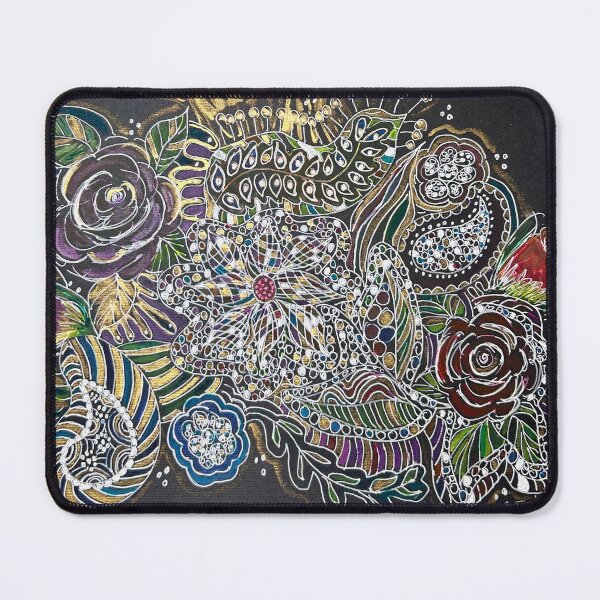 Item preview, Black Intricate Garden Abstract  designed and sold by Whispering Grace Studio.