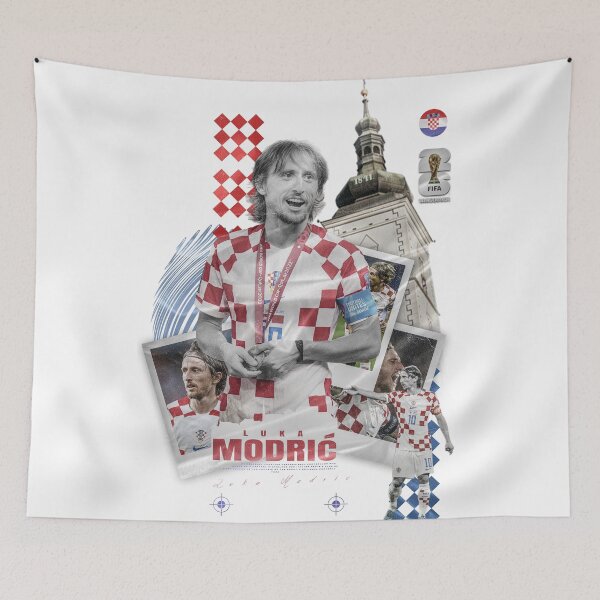 Item preview, Luka Modrić Croatia National Team "Maestro" Sports Poster designed and sold by Shopunte.