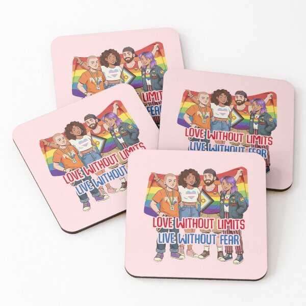 Item preview, Love without limits Live without fear Happy Pride Month Celebration 2026 rainbow LGBTQIA  designed and sold by Smuchie.
