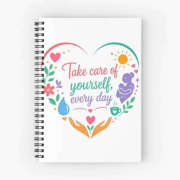 Item preview, Take Care Of Yourself Every Day - Self Care Heart Art  designed and sold by OLYTHÉA.shop.